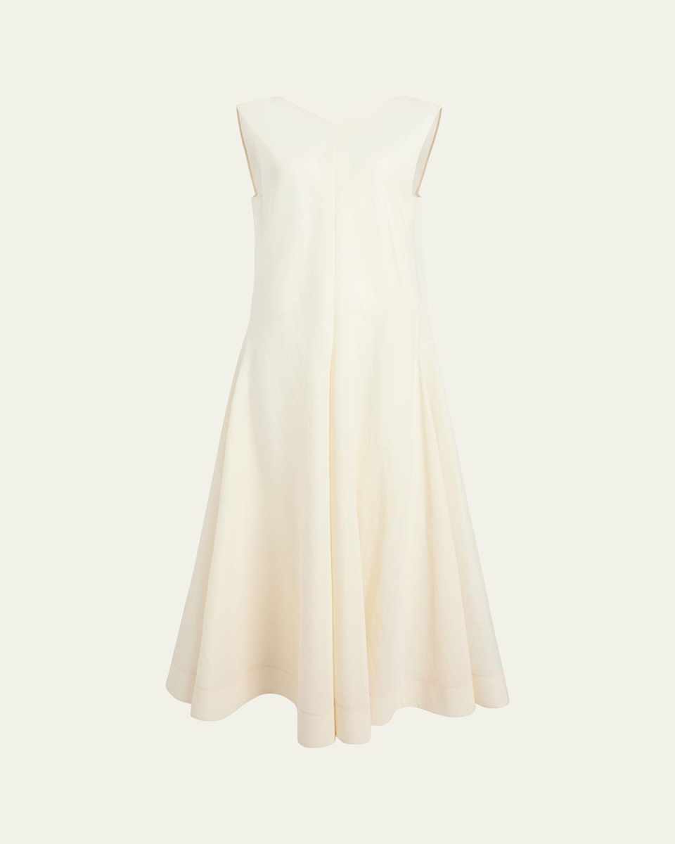 Mellie Open-Back Sleeveless A-Line Maxi Dress